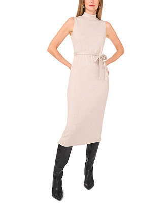 Vince Camuto Women's Mock Neck Sleeveless Dress - Macy's | Macy's
