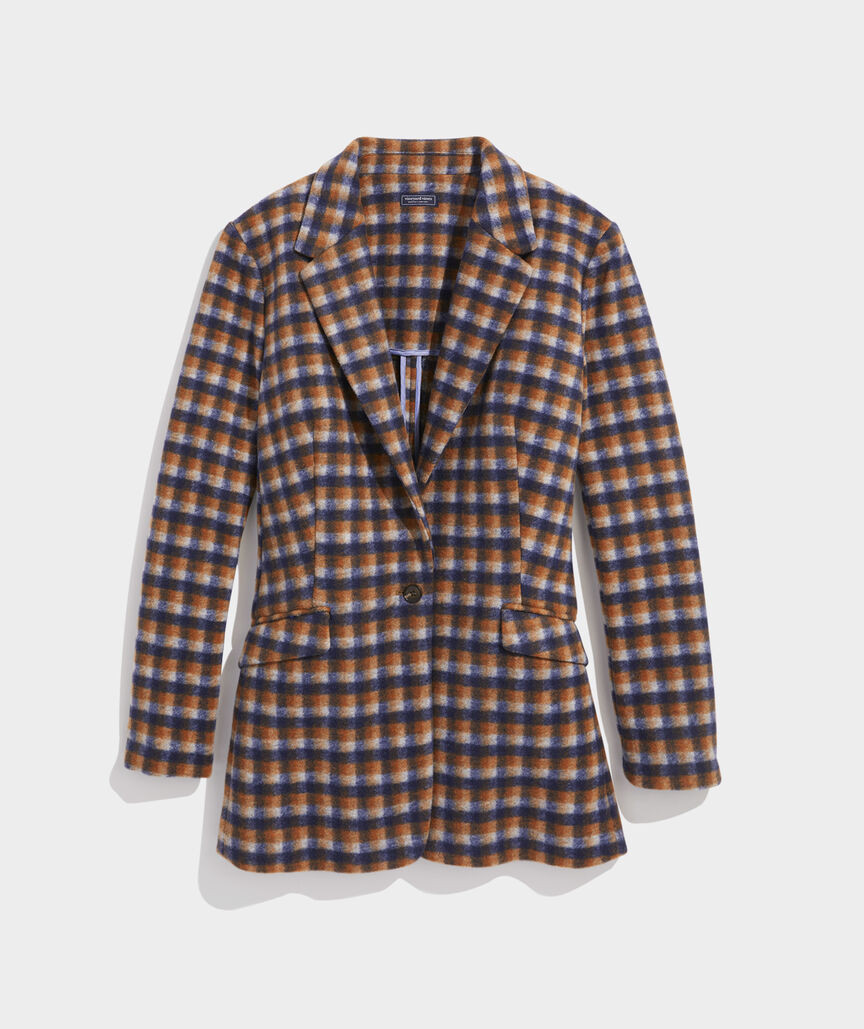 Brushed Plaid Blazer | vineyard vines