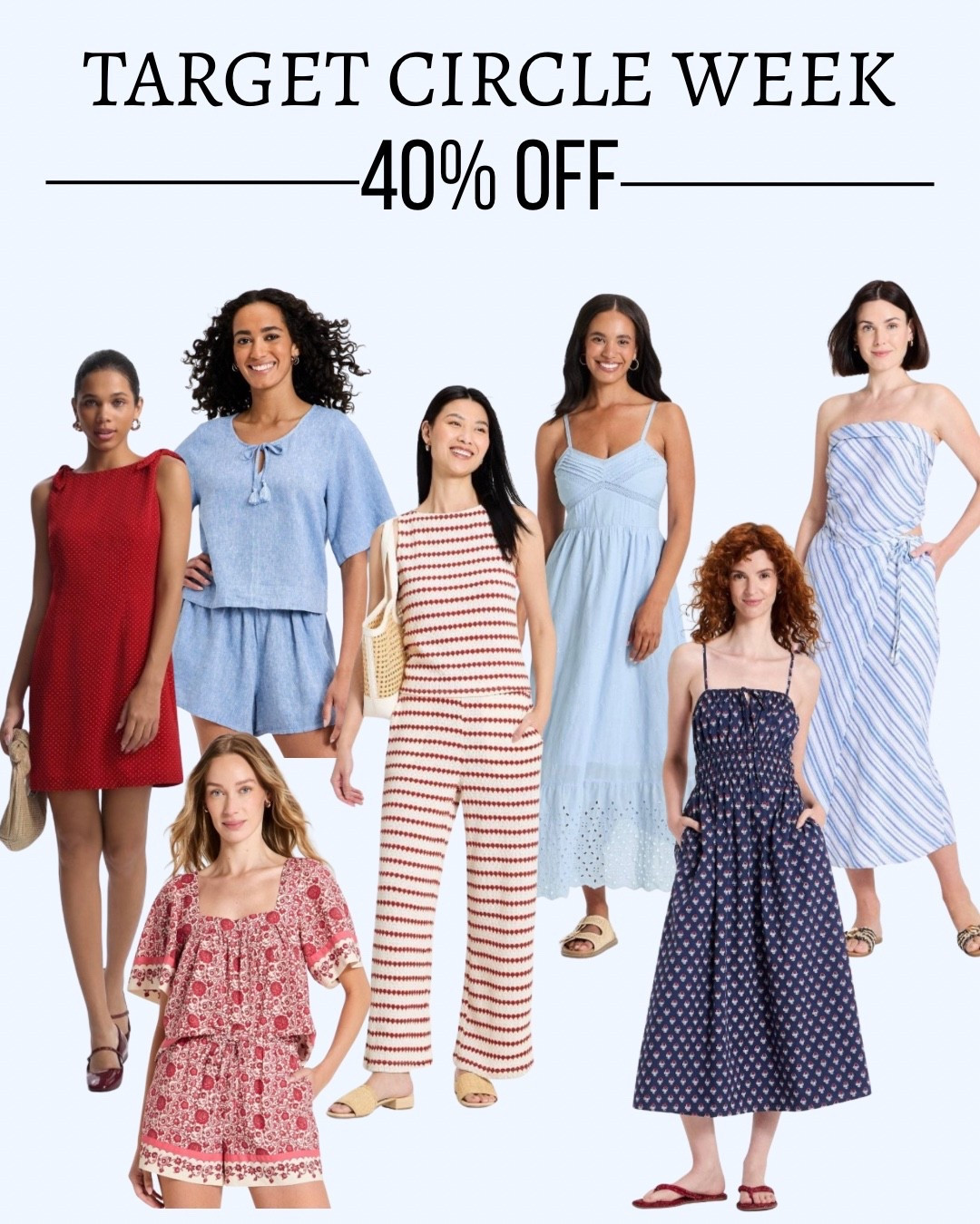 Target circle week deal 40% off womens clothing 




Summer outfit 
Summer dress 
Target style 
4th of July outfit 
Red white blue

#LTKSeasonal #LTKSaleAlert #LTKootd