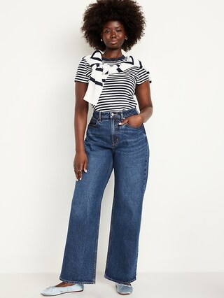 Curvy Extra High-Waisted Wide-Leg Jeans | Old Navy (US)