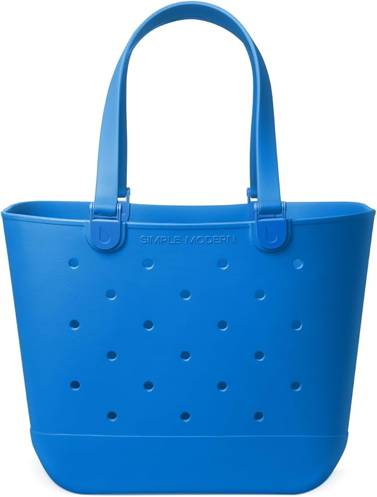 Simple Modern Extra-Large Beach Bag | Waterproof Getaway Rubber Tote with Zipper Pocket for Trave... | Amazon (US)