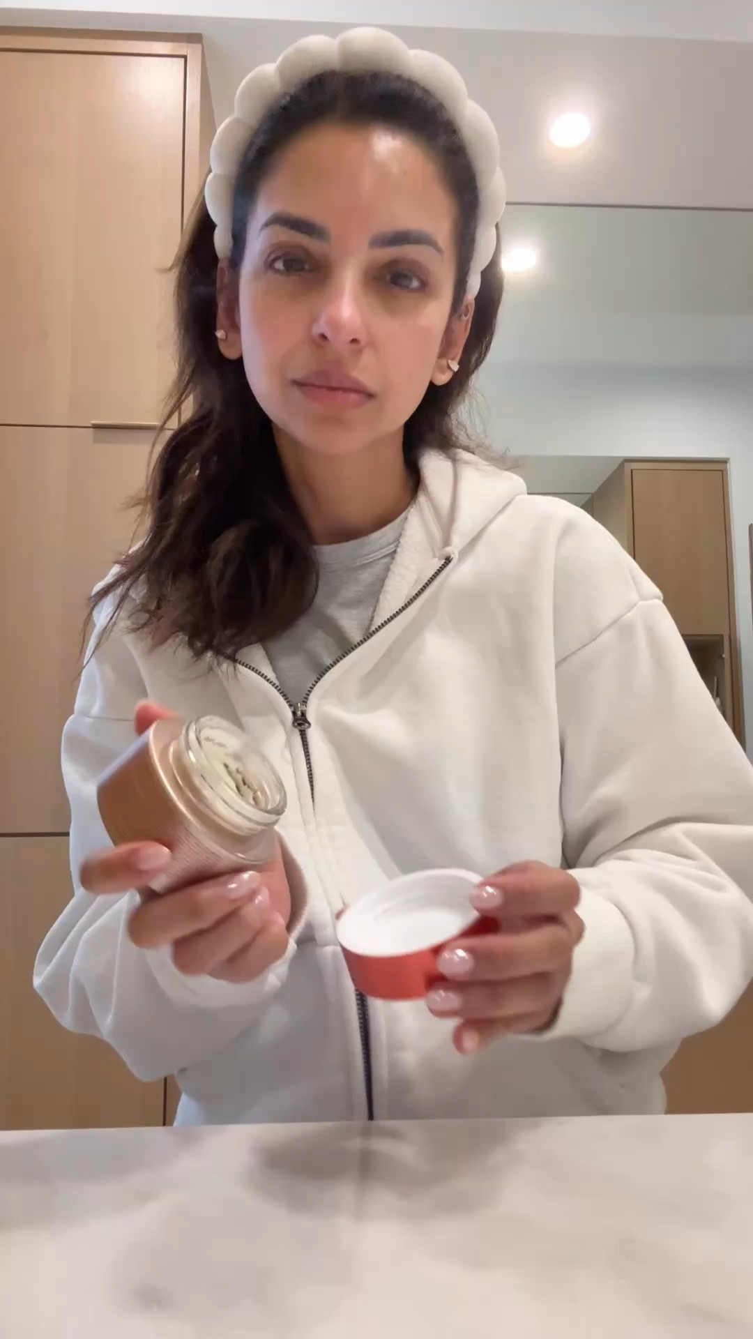 Using my De puffing mask today to reduce puffiness! One of my favorite Clarins products!!

#LTKBeauty