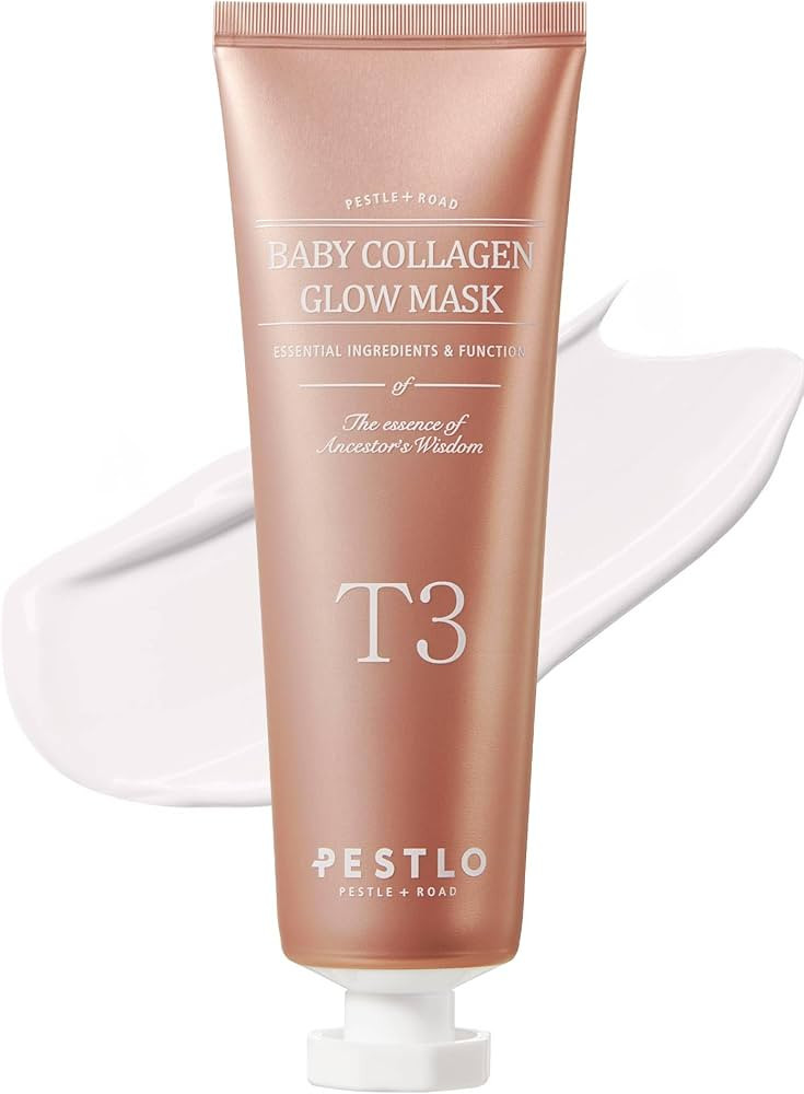 PESTLO Baby Collagen Glow Mask - Korean Peel Off Mask Skincare Infused with Reallagen/T3 Vegan Co... | Amazon (US)