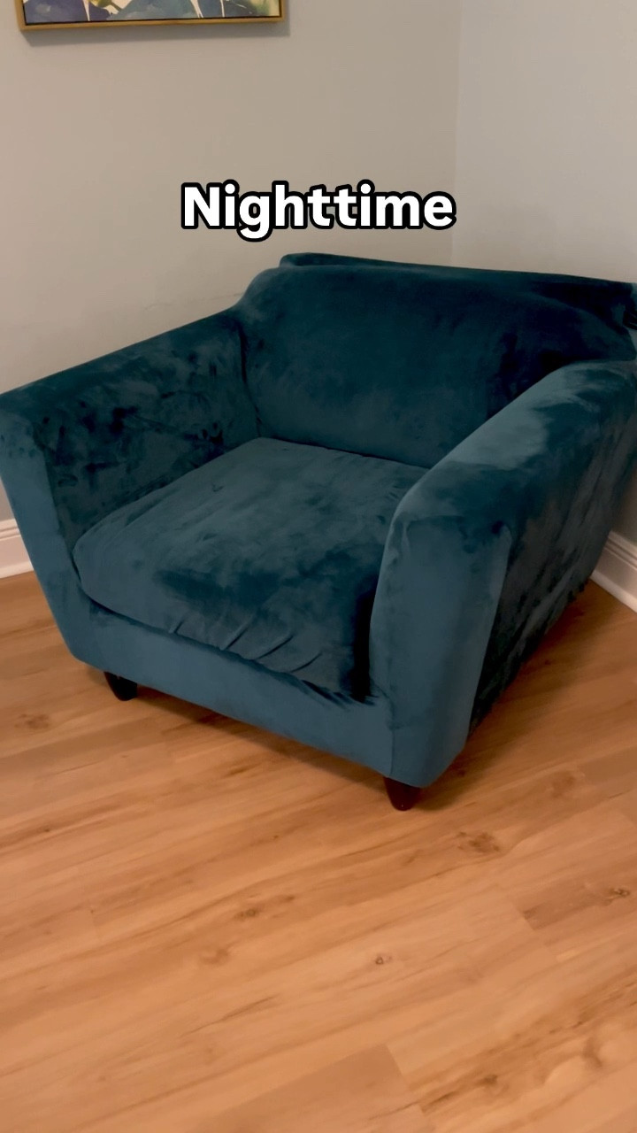 This gorgeous slipcover SAVED my stained expensive chair! Thank you Amazon! I love the fact that this slip cover has two pieces so that the seat can be covered separately and look more like the original chair as opposed to a slip cover. The material is soft and luxurious velvet, and stretchy for a perfect fit.  There are so many colors to choose from and I couldn’t be happier with this purchase.  It’s a great solution to add some color or refresh old furniture. I will be buying more! This gorgeous teal color goes perfectly in our beach house primary bedroom which is full of coastal chic decor. There are also a variety of sizes to choose from for your convenience. 

#LTKFindsUnder50 #LTKHome #LTKStyleTip