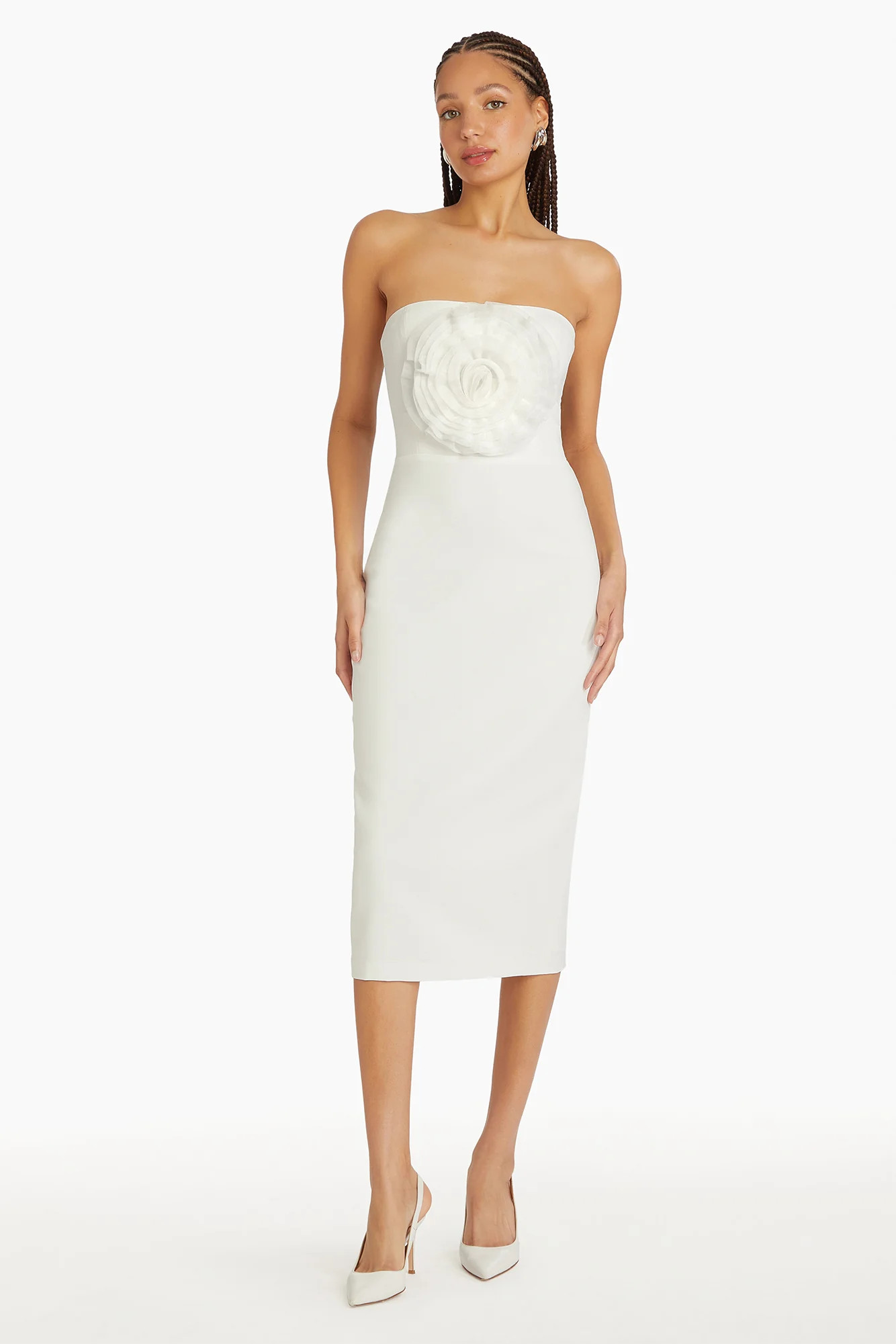 Fae Rose Midi Dress | Amanda Uprichard