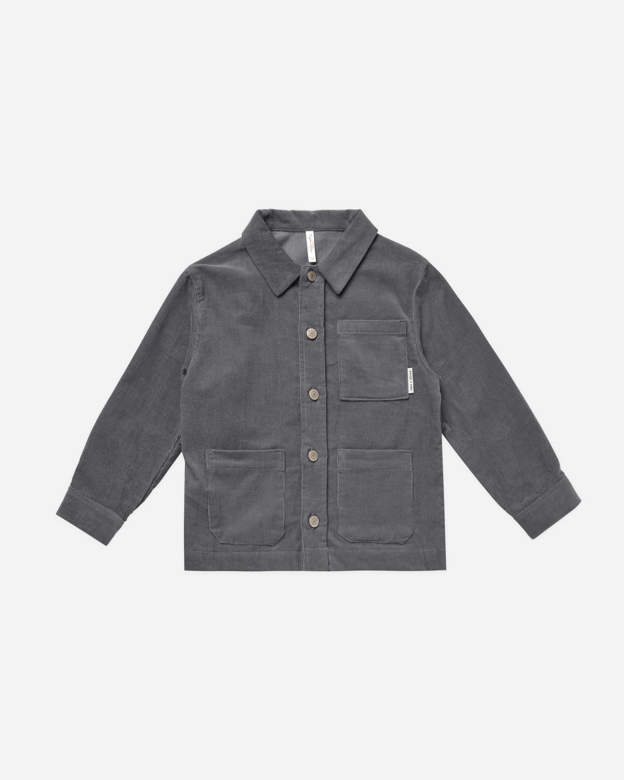 Cord Overshirt || Slate | Rylee + Cru