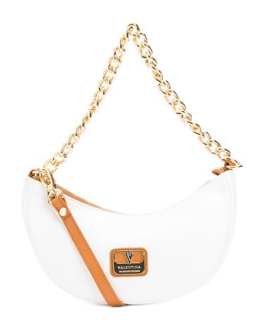 Made In Italy Leather Moon Shape Shoulder Bag | TJ Maxx