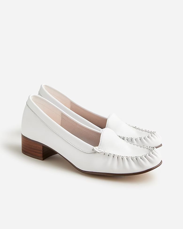 Maryam Nassir Zadeh X J.Crew  loafer heels in leather | J. Crew US