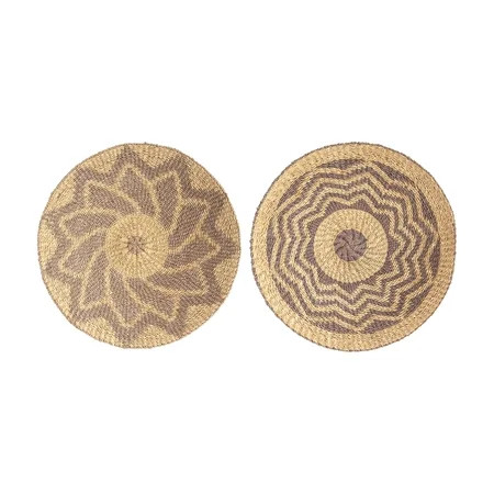 3R Studios Round Abaca Basket Wall Decor - Set of 2 | Walmart (US)