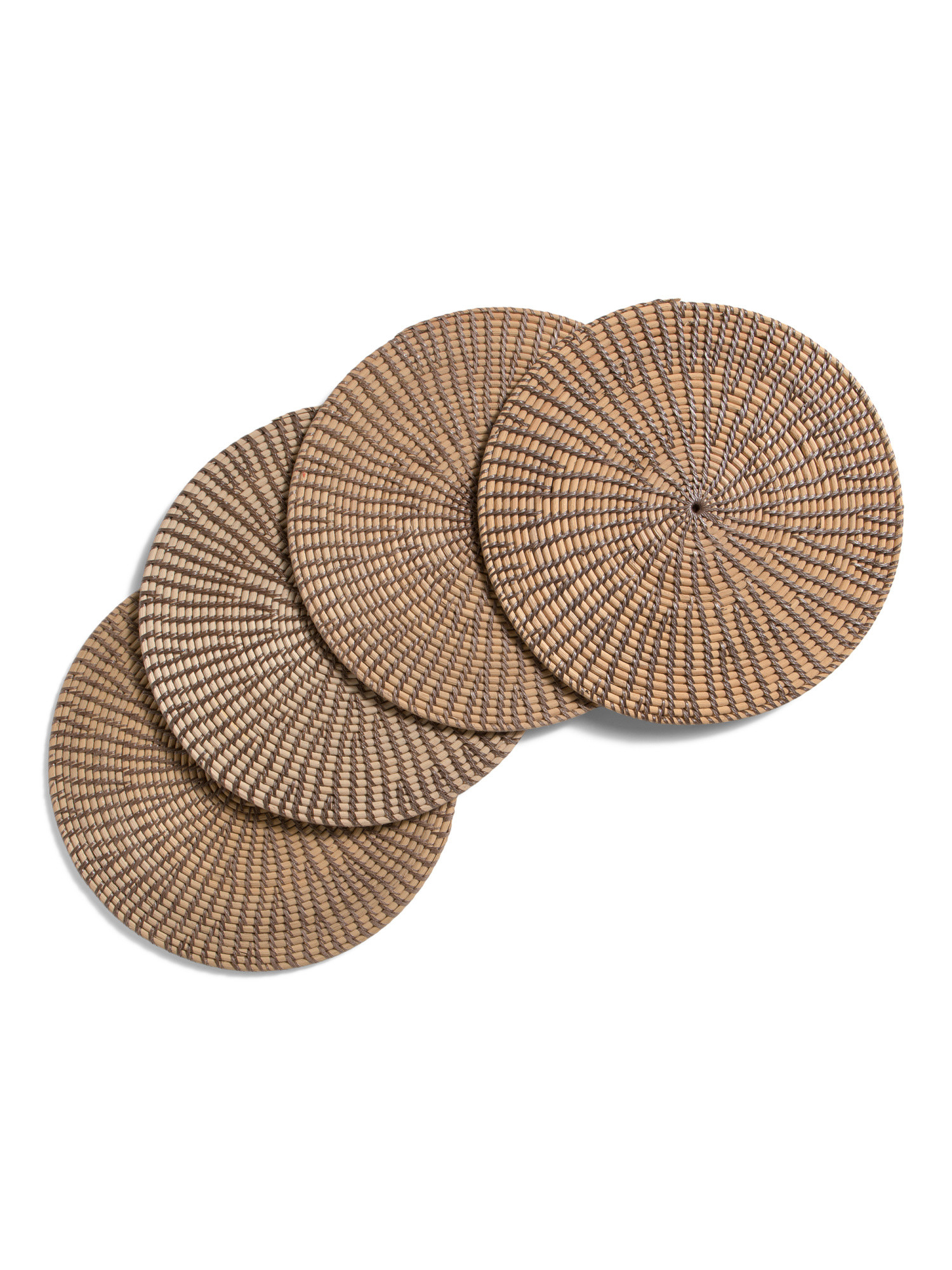 Set Of 4 Tahiti Rattan Placemats | TJ Maxx