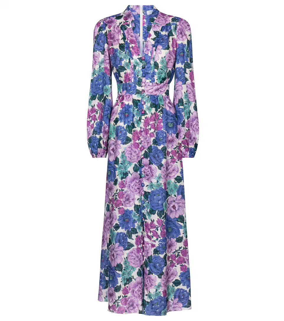 Poppy floral linen midi dress | Mytheresa (US/CA)