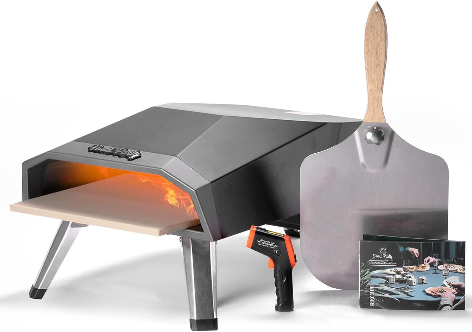 Bakebros by Foodparty Outdoor Pizza Oven (Titan Gray) Portable Gas-Fired Outside Ovens with Pizza... | Amazon (US)