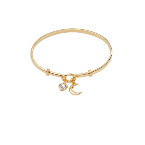 Alex and Ani AA736422SG,Moon Duo Tension Bangle,Shiny Gold,Gold, Bracelets | Amazon (US)