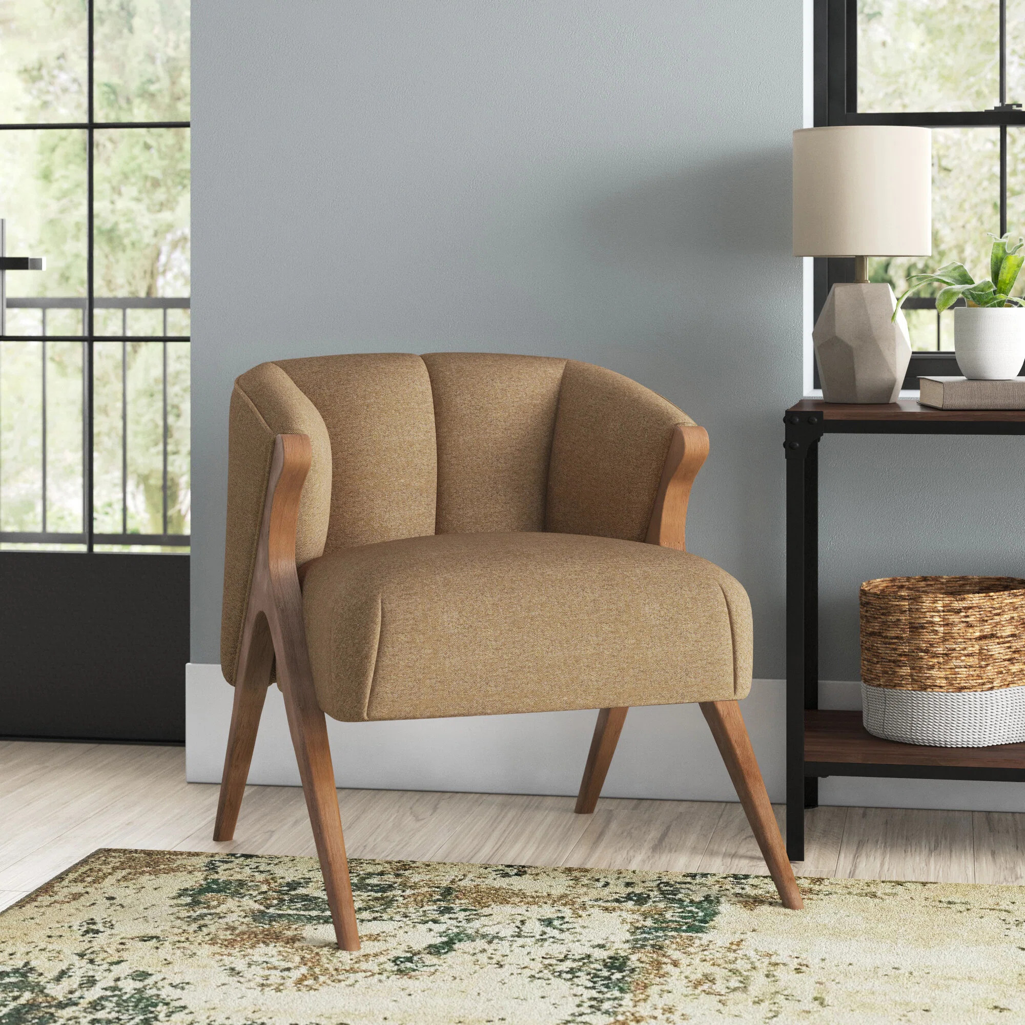 The Twillery Co. Riceboro 27'' Wide Polyester Barrel Chair & Reviews | Wayfair | Wayfair North America