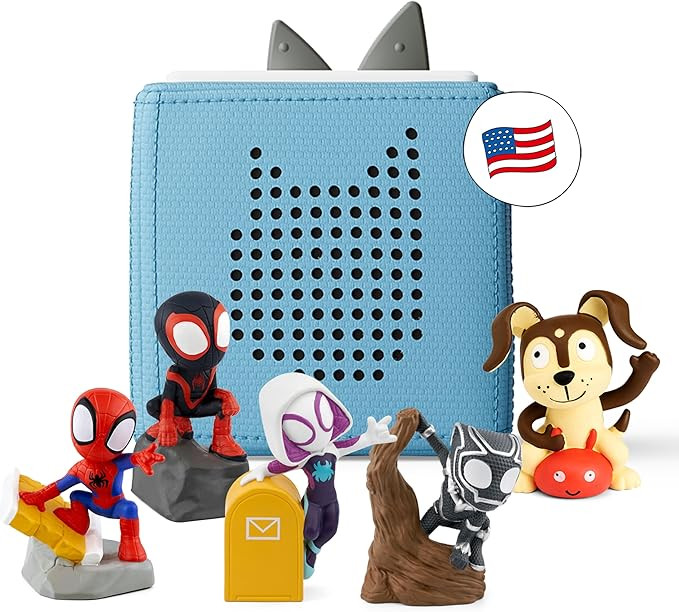 Toniebox Audio Player Starter Set with Spidey, Ghost-Spider, Spin, Black Panther, and Playtime Pu... | Amazon (US)
