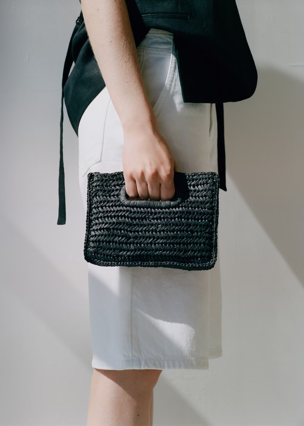 Natural fiber bag - Women | MANGO USA | Mango (US/MX/AU)