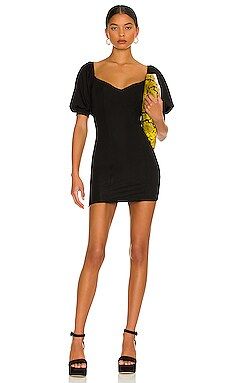 MORE TO COME Lizzy Puff Sleeve Dress in Black from Revolve.com | Revolve Clothing (Global)