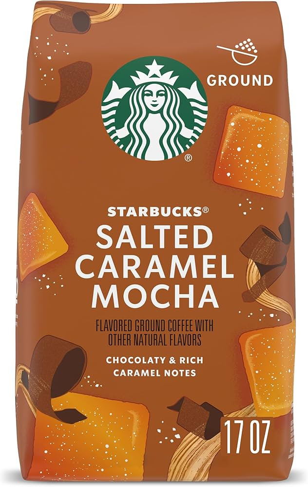 Starbucks Ground Coffee, Salted Caramel Mocha Naturally Flavored Coffee, 100% Arabica, Limited Ed... | Amazon (US)
