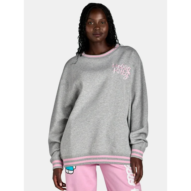 Hello Kitty Women’s 50th Anniversary Graphic Sweatshirt, Sizes XXS-XXL | Walmart (US)