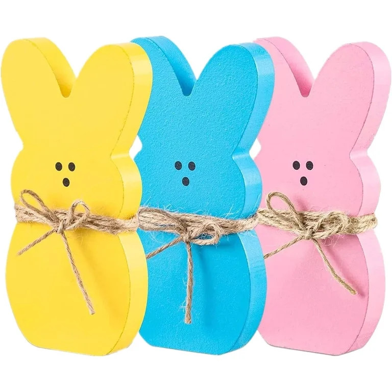 3Pcs Easter Decorations Bunny Tabletop Centerpieces-Indoor Easter Decoration for Spring Home Offi... | Walmart (US)
