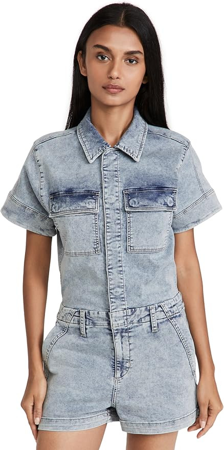 Joe's Jeans Women's The French Terry Shortall Romper | Amazon (US)