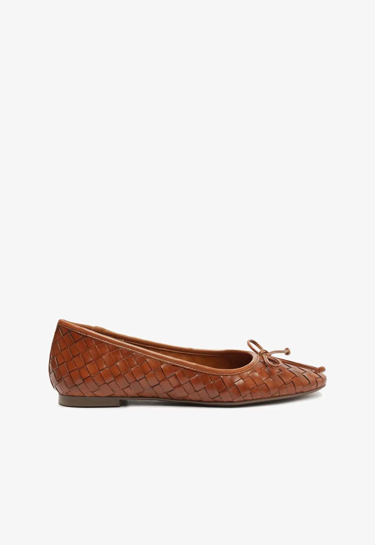 Arissa Woven Flat Sandal | Honey Peach Leather | Schutz (US)