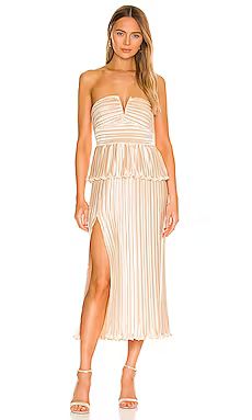 AIIFOS Emilia Dress in Champagne from Revolve.com | Revolve Clothing (Global)