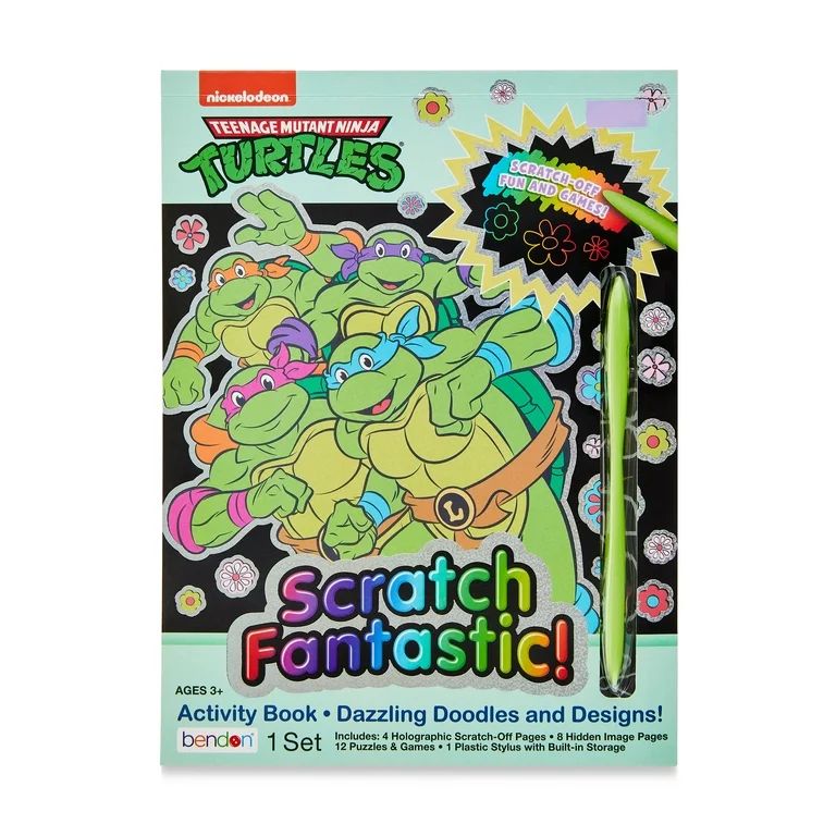 Nickelodeon Teenage Mutant Ninja Turtles Scratch Fantastic Activity Book, 24 Pages, 0805219602201... | Walmart (US)
