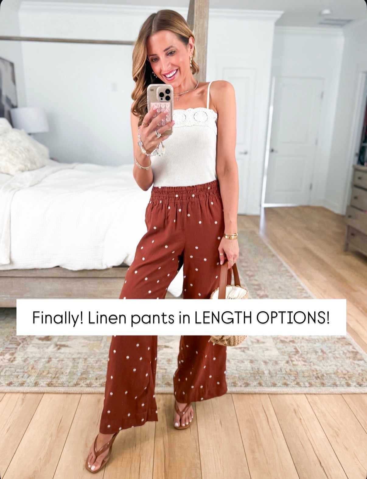 New Target arrivals. Summer outfits. Vacation outfits. Europe outfit. Resort wear. 4th of July outfits. Vacation outfits. Wide leg linen pants in XS short - runs big so consider sizing down, especially if in-between sizes.

#LTKootd #LTKTravel #LTKPetite