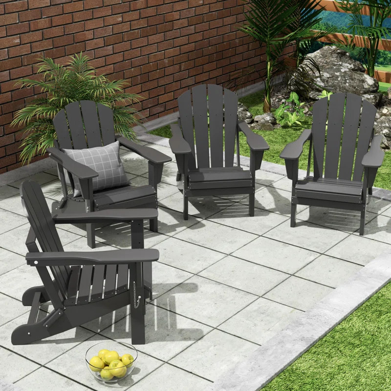 Elland HDPE Folding Adirondack Chair | Wayfair North America