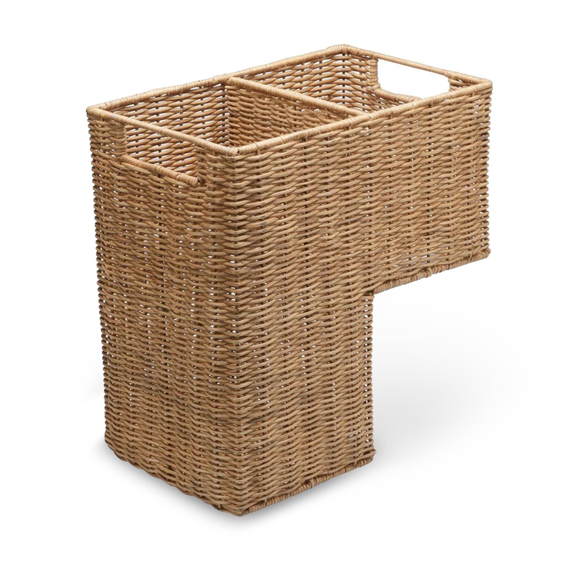 KOUBOO Wicker Step Basket, Natural, Rectangular, 15 x 9.5 x 15.75 in | Amazon (US)