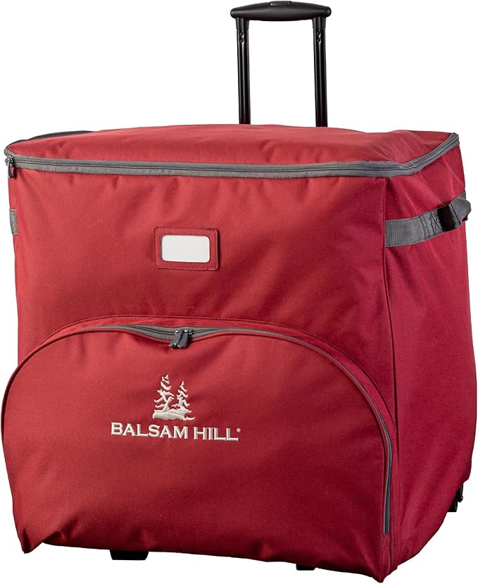 Balsam Hill Deluxe Rolling Ornament Chest - 100pc Christmas Decoration Storage with Dividers & Tr... | Amazon (US)