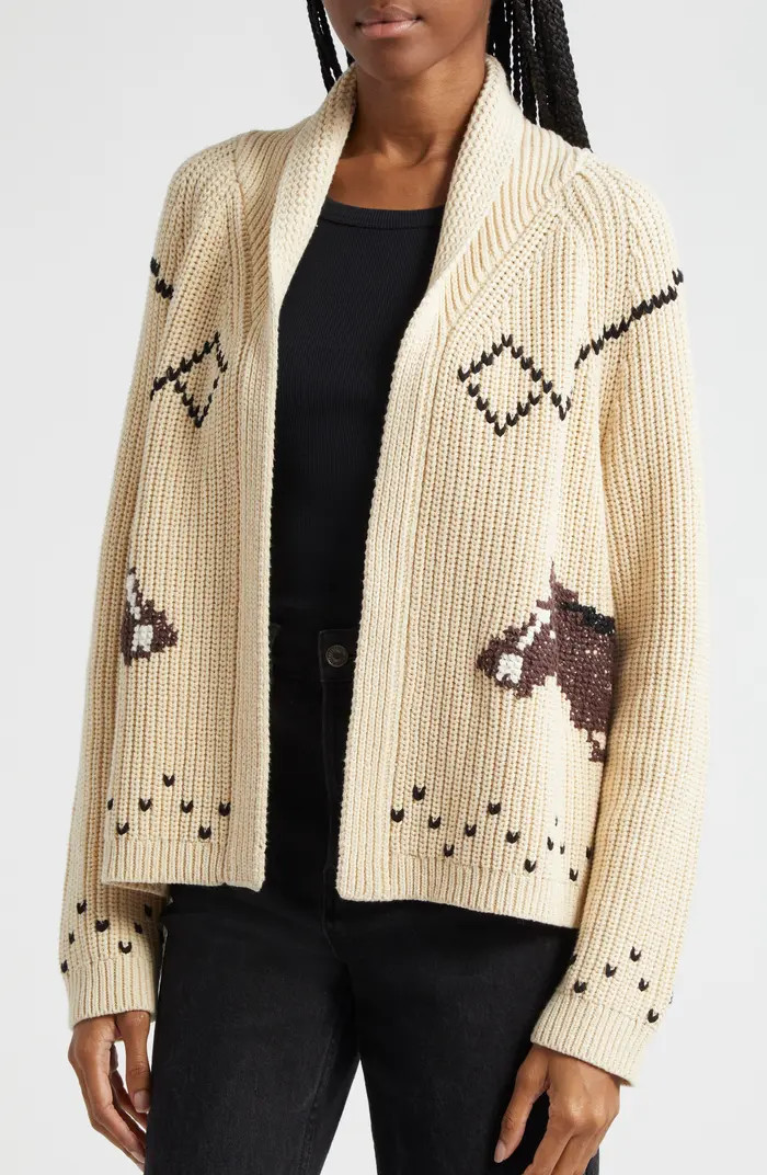 THE GREAT. The Horse Lodge Cotton Blend Cardigan | Nordstrom | Nordstrom