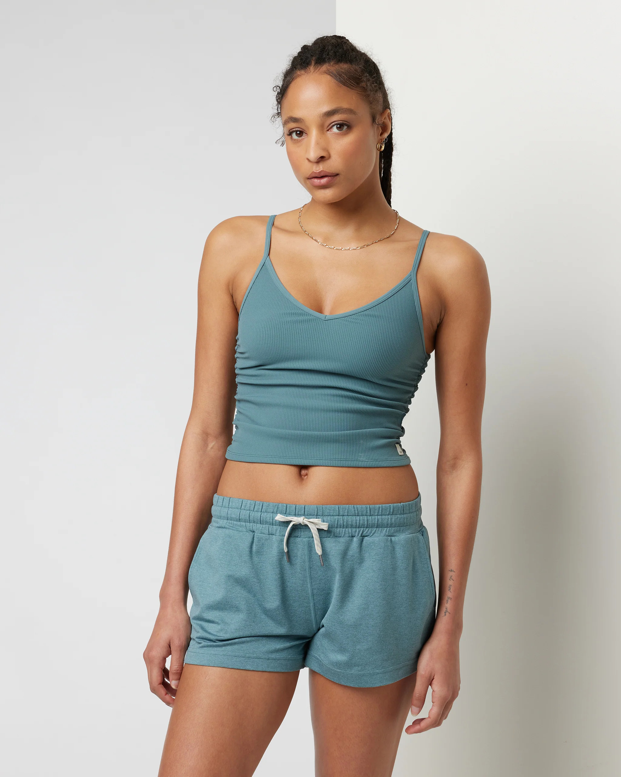 Rib Ruched Tank | Iron Performance Tank Top | Vuori | Vuori Clothing (US & Canada)