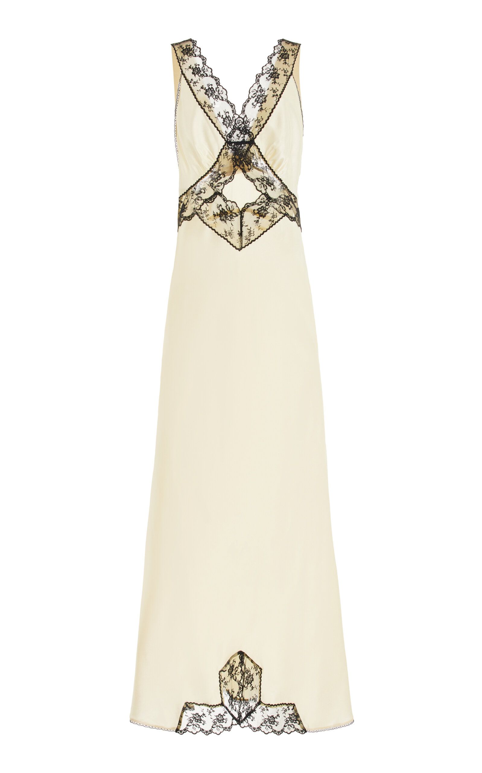 Willa Lace-Trimmed Cutout Silk Maxi Dress | Moda Operandi (Global)