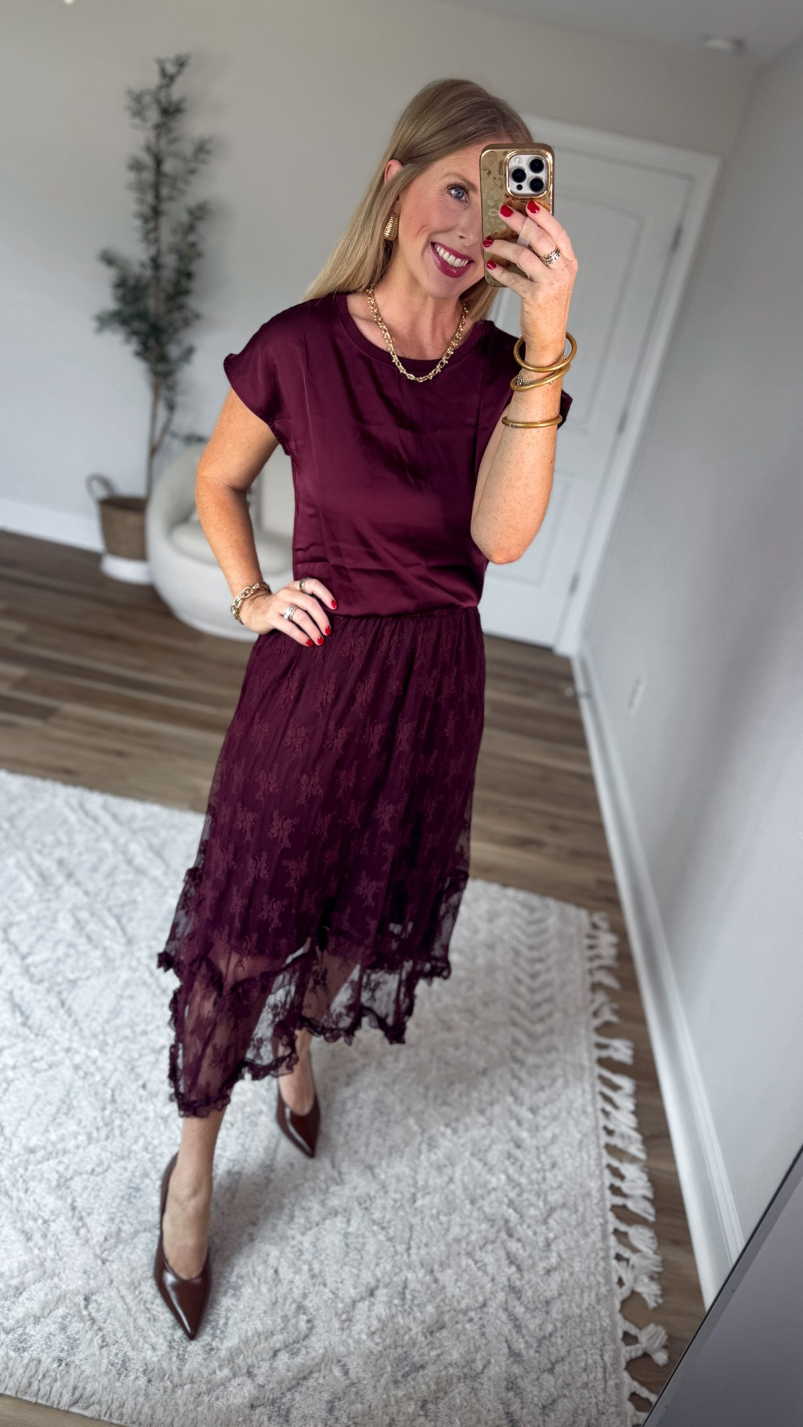 Daily try on, Maurices, lace skirt, silk top, fall fashion, fall style

#LTKSaleAlert