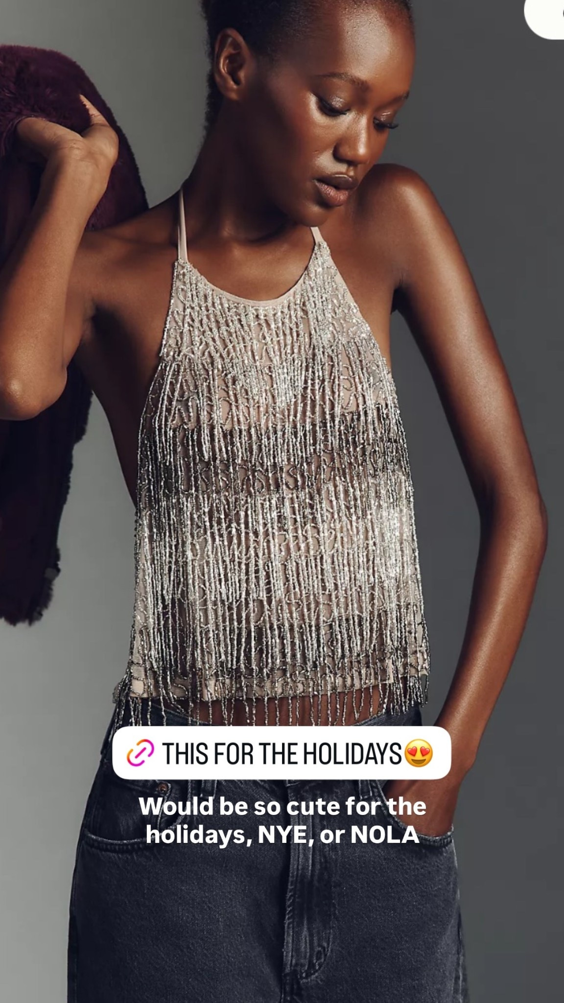 Would be so cute for the holidays, NYE, or NOLA