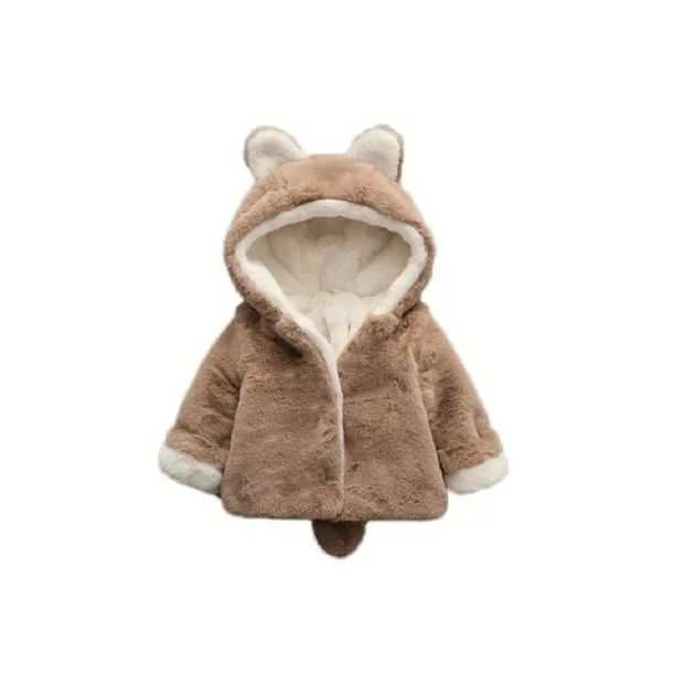 PatPat Baby / Toddler Baby Adorable Ear Decor Solid Hooded Coat(Baby boys＆Baby girls) - Walmart... | Walmart (US)