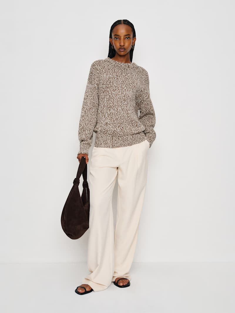 Finley Oversized Cotton Crew | Reformation (Global)