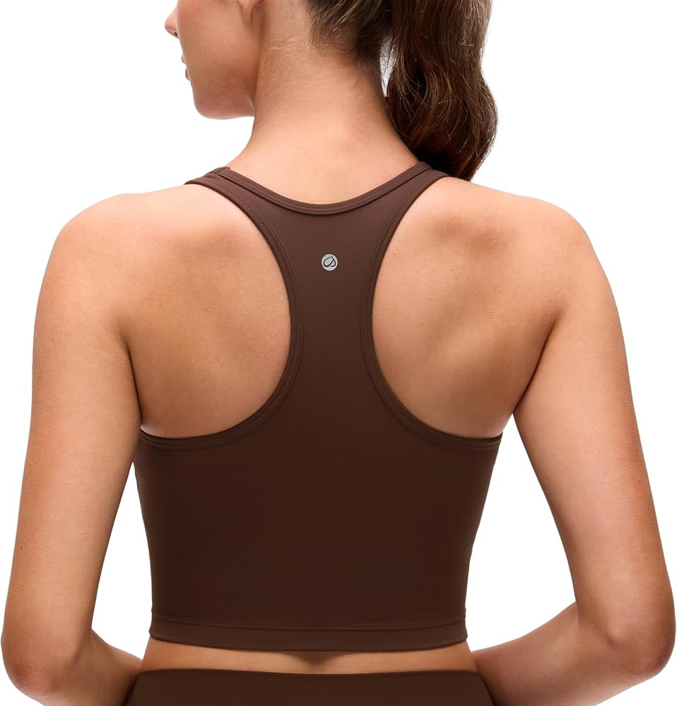 CRZ YOGA Butterluxe U Neck Crop Tank Tops | Amazon (US)