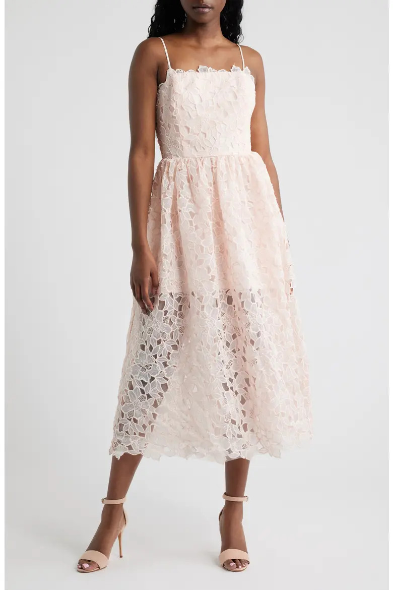 Holly Floral Lace Midi Dress (Women) | Nordstrom | Nordstrom