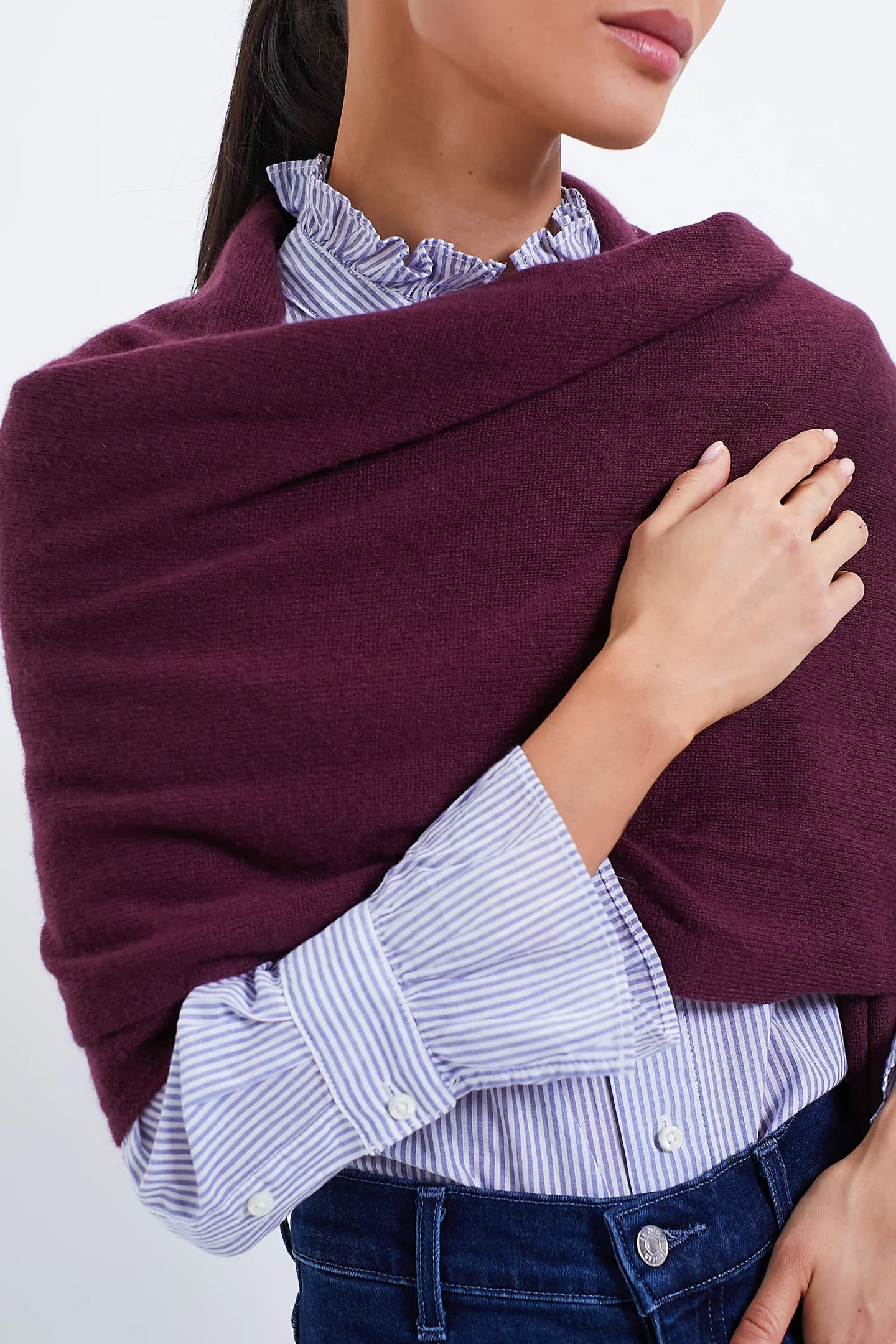 Oxblood Cashmere Blanket Scarf | Tuckernuck (US)