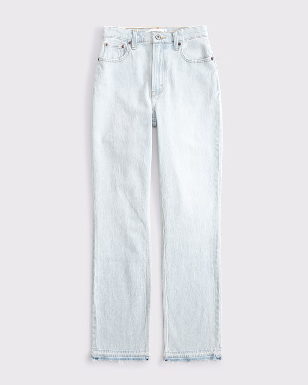 Curve Love Ultra High Rise 90s Straight Jean | Abercrombie & Fitch (US)