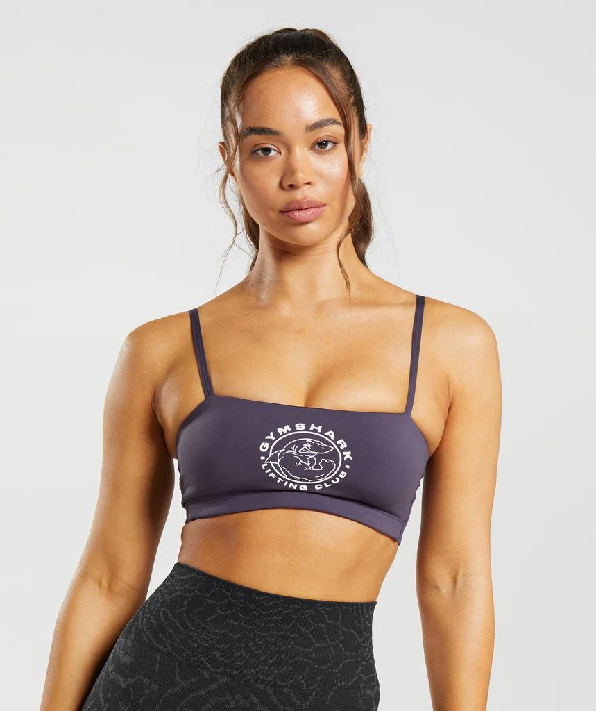 Gymshark Legacy Bandeau Bra - Rich Purple | Gymshark (Global)