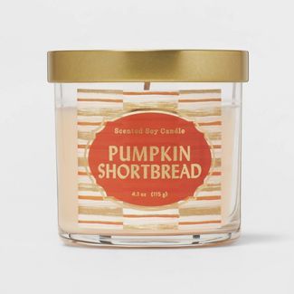 Lidded Glass Jar Pumpkin Shortbread Candle - Opalhouse™ | Target