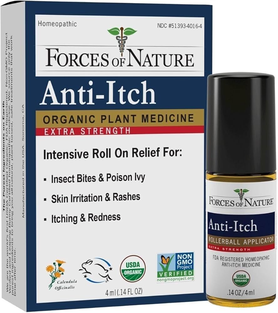 FORCES OF NATURE Organic Anti-Itch Extra Strength Roll On, 0.14 FZ | Amazon (US)