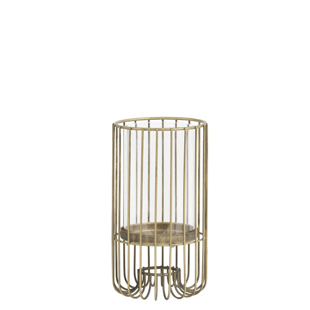 Light & Living Brisla Candle Holder Gold | Olivia's