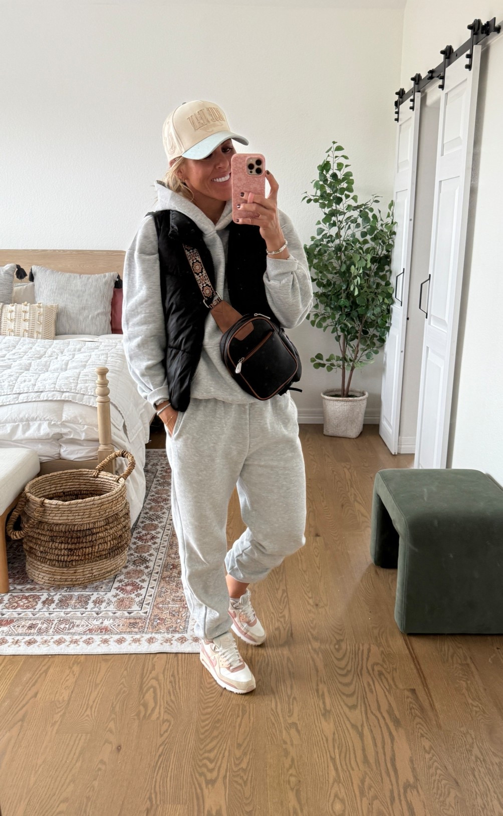 Lounge/sweatsuit set is from Amazon. Wearing medium and the fit is true to size! Super cozy and great for fall and winter. Lots of color options and currently on sale today. The sling bag, the trucker hat and the Nike sneakers are also linked here.

Sarah Joy, Amazon find, fall outfit, sweatshirt, loungewear, Amazon fashion 

#LTKActive #LTKSaleAlert #LTKSeasonal