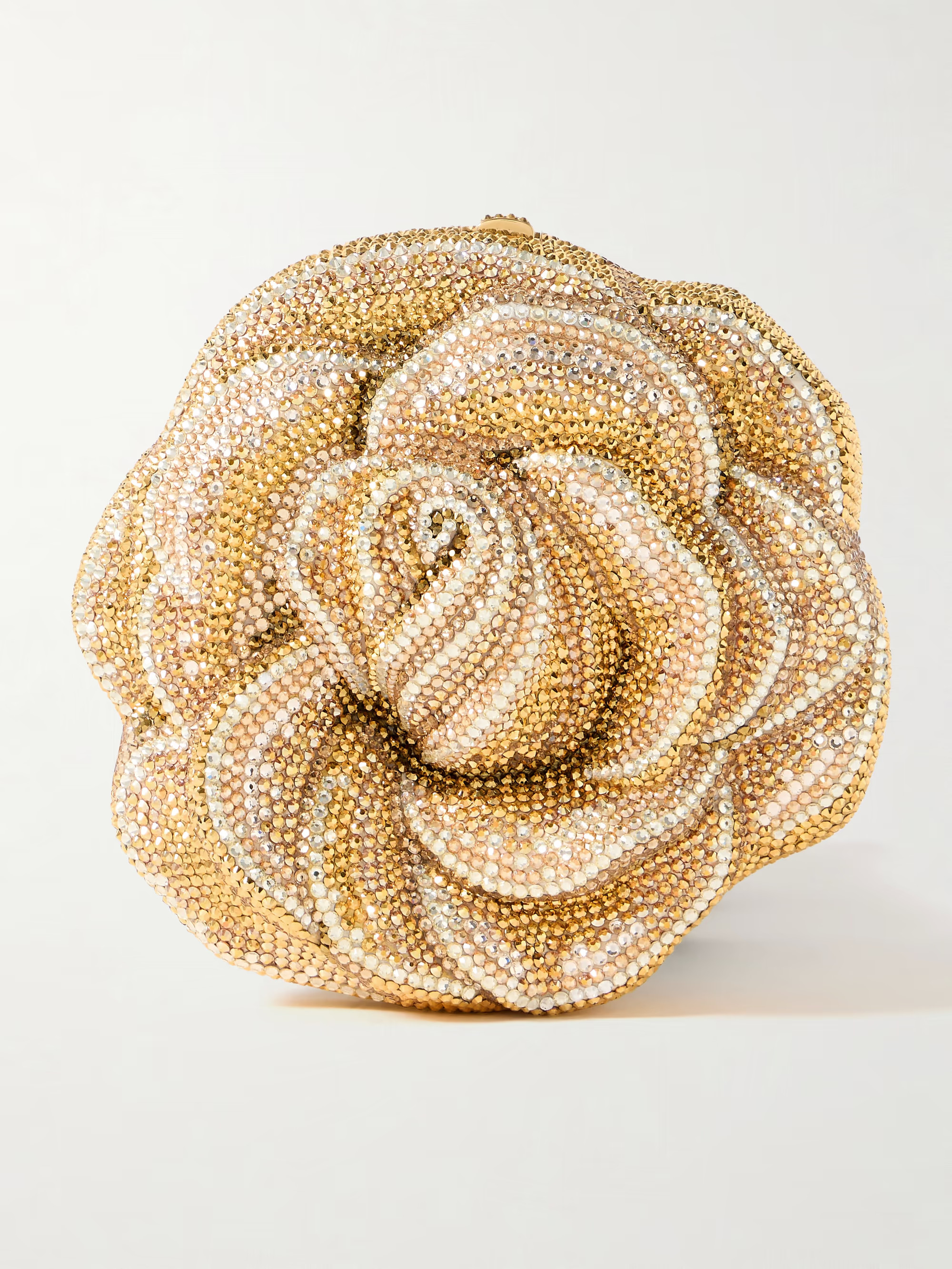 Golden Rose crystal-embellished gold-tone clutch - gold - One Size | NET-A-PORTER (US)