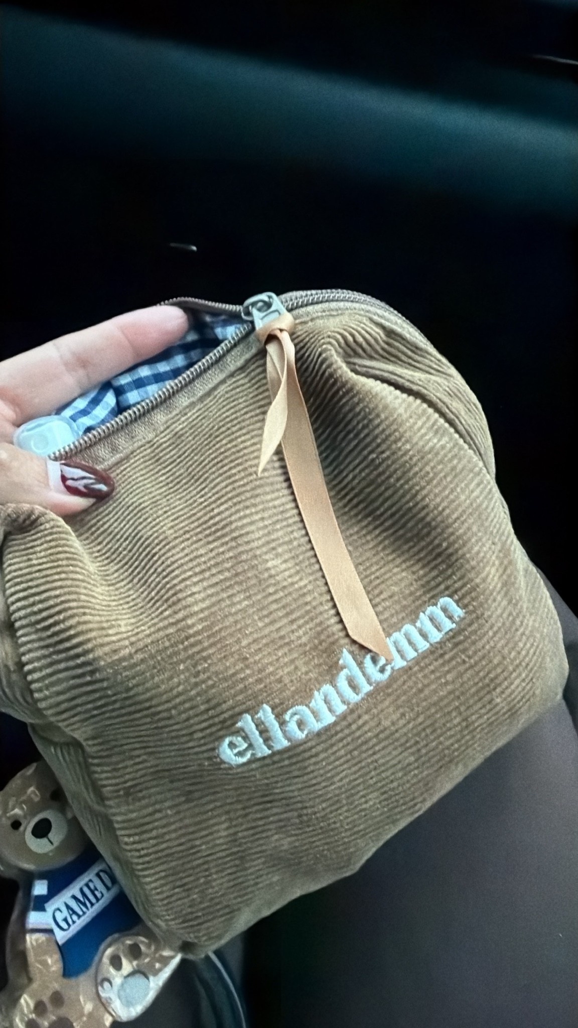 Corduroy pouch!